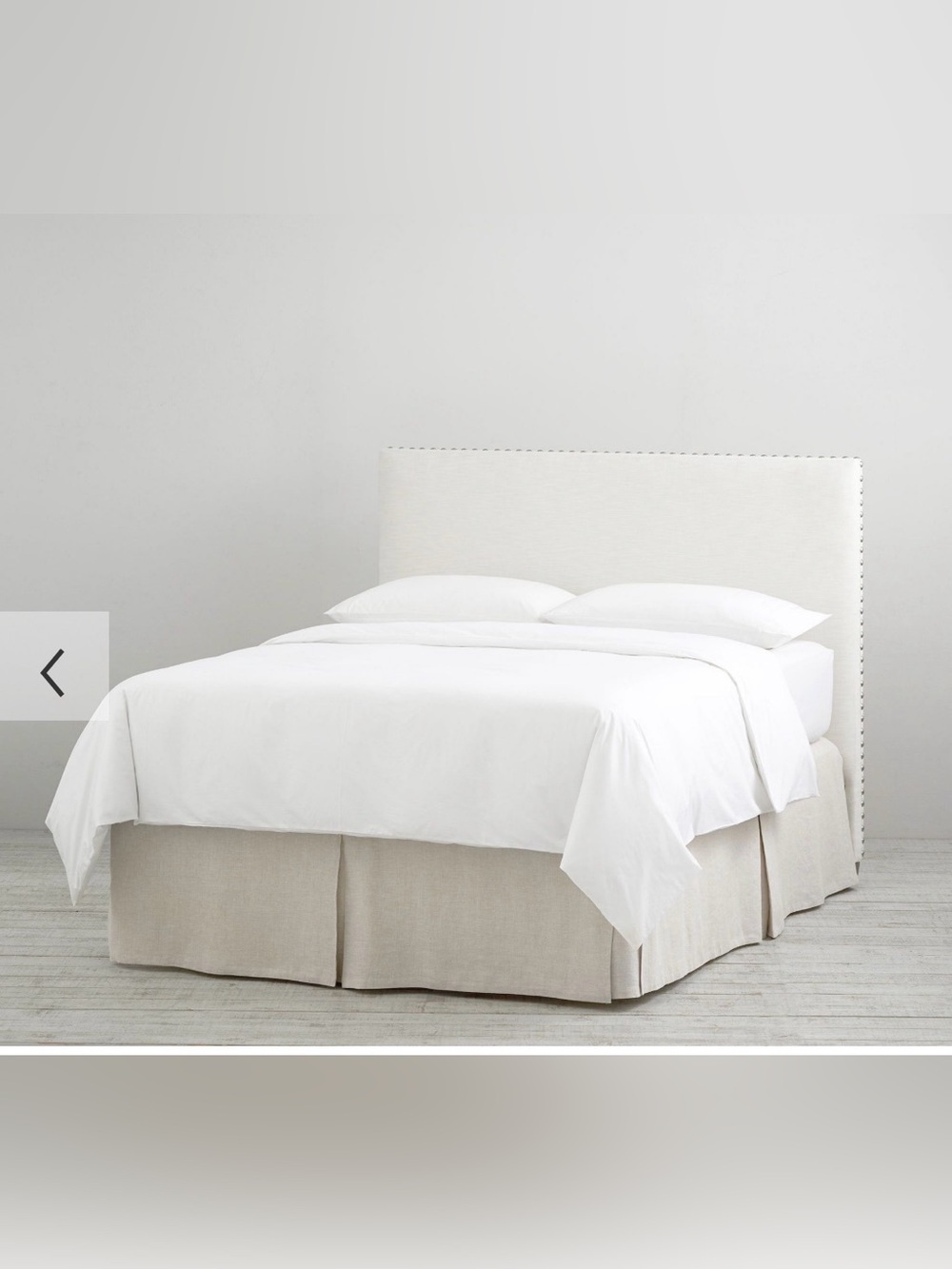🟢 POTTERY BARN BELGIAN FLAX LINEN CAL KING BEDSKIRT IN COLOR NATURAL 🟢 - Picture 4 of 10